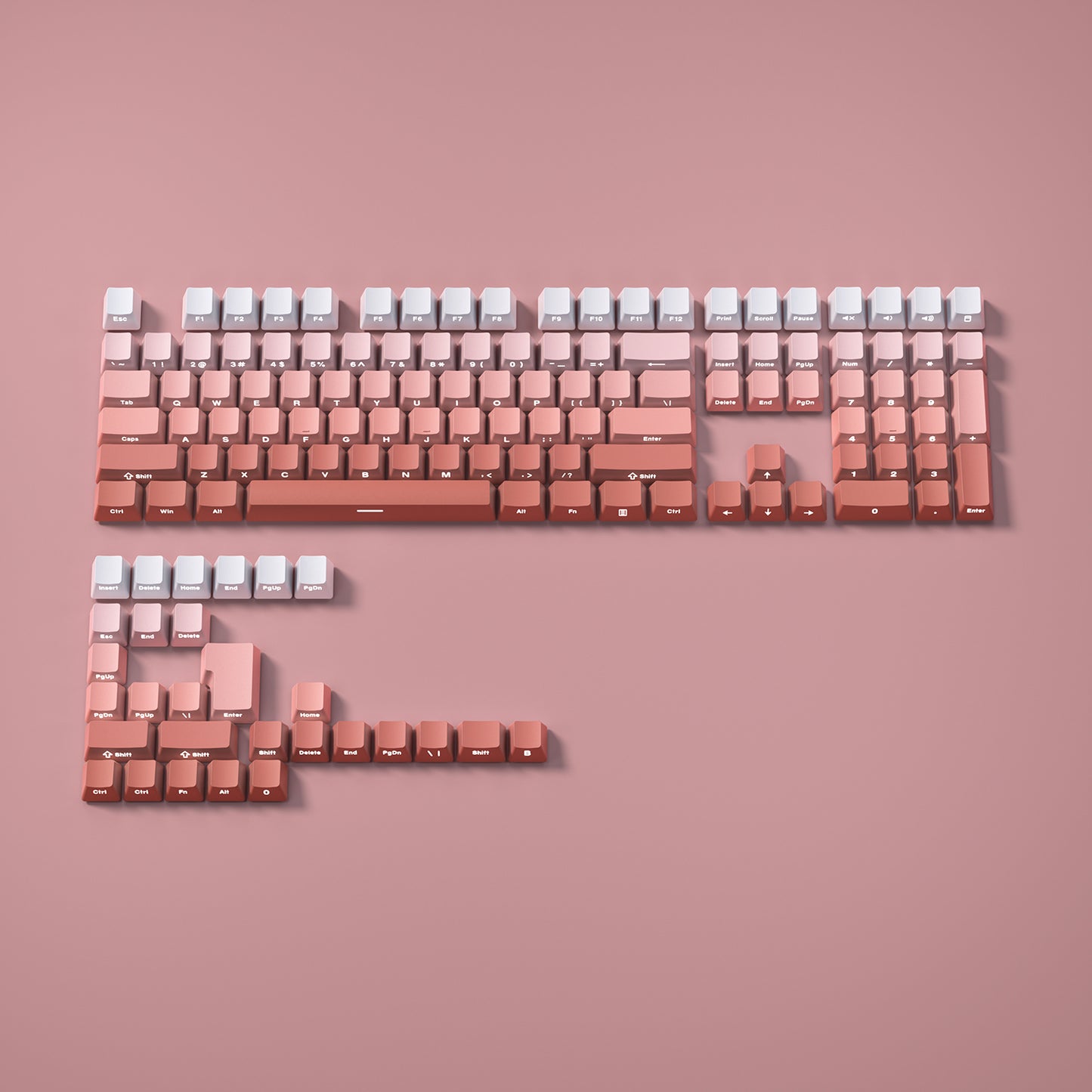 Keycaps Dégradé ISO AZERTY Français